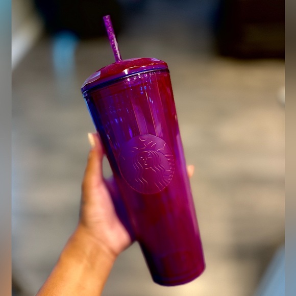 Starbucks Vivid Magenta Tumbler with Straw - Picture 1 of 1